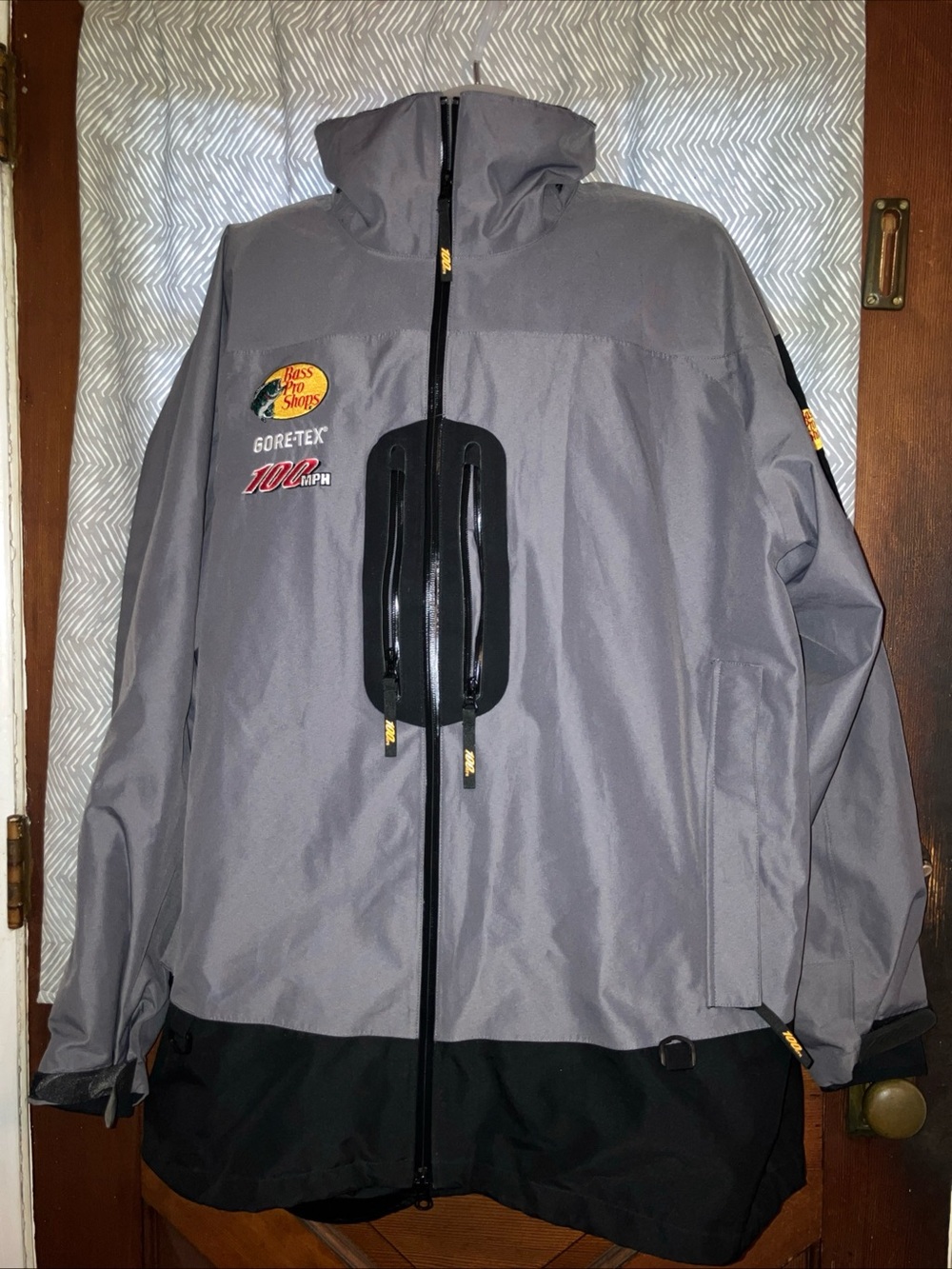 BASS PRO SHOPS GRAY GREY 100MPH GORE-TEX RAIN JACKET 2XLT